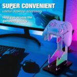 NiHome Controller Holder, Iridescent Acrylic 2-Tier Game Controller Stand | Universal Gaming Desk Organizer Dock Compatible With PS5 Xbox Switch, Stable Accessories Mount, Gamer Gift Idea - Image 6