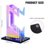NiHome Controller Holder, Iridescent Acrylic 2-Tier Game Controller Stand | Universal Gaming Desk Organizer Dock Compatible With PS5 Xbox Switch, Stable Accessories Mount, Gamer Gift Idea - Image 8