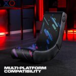 X Rocker Video Gaming Floor Rocker Chair, Built-in Audio, Foldable, for Gamers, Bedroom, or Game Room for Boys, Girls, Teens 5-17, Gifts for Gamers - Image 3