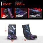 X Rocker Video Gaming Floor Rocker Chair, Built-in Audio, Foldable, for Gamers, Bedroom, or Game Room for Boys, Girls, Teens 5-17, Gifts for Gamers - Image 4