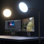 Weilisi 10.2" Desk Ring Light with Stand, 360° Rotate Desk Lamps for Home Office with C-Clamp, Flexible Height Desk Light, Adjust Arm Ring Light for Desk, Podcast, Gaming, Recording, Zoom Lighting - Image 2