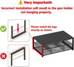 OPNICE Desk Organizer and Accessories, 2-Tier Computer Monitor Stand Riser with Drawer and 2 Pen Holders, Laptop Stand, Office Desk Accessories for Office Supplies, Black - Image 10