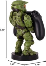 Exquisite Gaming: Halo: Master Chief - Mobile Phone & Gaming Controller Holder, Device Stand, Cable Guys, Xbox Licensed Figure, Green - Image 4