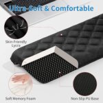 MEKASS L-Shaped Desk Elbow Pad for Desk, Memory Foam Elbow Support Padding with Non-Slip, Ergonomic Desk Edge Cushion, Wrist Comfort Support for Office Home 2 Pcs (Diamond Black) - Image 4