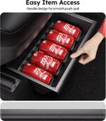 Wigoo Under Seat Storage Box for Tesla Model Y 2019~2025, 2 Pack Underseat Storage Tray with Lid, Secure No-Slide Design, Not Fit Model Y Juniper - Image 6