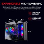 Skytech Gaming Crystal Gaming PC, AMD Ryzen 7 5700 3.7GHz, NVIDIA RTX 5060, 1TB NVMe SSD, 32GB DDR4 RAM 3200, 650W Gold PSU, Wi-Fi, Win 11, Desktop - Image 9