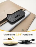 Lamicall Adjustable iPad Stand for Desk - [Ultra-Slim Foldable][360°Rotation Base] Tablet Holder Stand, Heavy-Duty E-Reader Kindle Holder Switch Stand for 4.7-13" iPad Pro Air Mini, Kindle, Tabs - Image 5