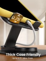 Lamicall Adjustable iPad Stand for Desk - [Ultra-Slim Foldable][360°Rotation Base] Tablet Holder Stand, Heavy-Duty E-Reader Kindle Holder Switch Stand for 4.7-13" iPad Pro Air Mini, Kindle, Tabs - Image 6