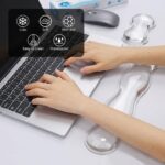 Gel Wrist Rest for Keyboard and Mouse, Wrist Rest for Keyboard, Mouse Wrist Support, Pain Relief, Cool Touch, Non-Skid, Keyboard and Mouse Wrist pad Set - Image 3