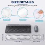 Gel Wrist Rest for Keyboard and Mouse, Wrist Rest for Keyboard, Mouse Wrist Support, Pain Relief, Cool Touch, Non-Skid, Keyboard and Mouse Wrist pad Set - Image 5