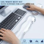 Gel Wrist Rest for Keyboard and Mouse, Wrist Rest for Keyboard, Mouse Wrist Support, Pain Relief, Cool Touch, Non-Skid, Keyboard and Mouse Wrist pad Set - Image 7