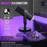 FIFINE AmpliGame AM8 USB/XLR Dynamic Microphone for Gaming Streaming | Podcast Mic with RGB Light, Mute Button, Headphones Jack, Desktop Stand, for Vocal Recording Singing YouTube - Image 7