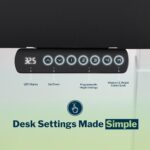 Vari Command Center Electric Standing Desk – 120° Curved Sit-Stand Gaming Desk Corner Workstation for Triple Monitors + Sloped Front Edge, 4 Height Settings, 200 lb Capacity (Black Top/Slate Legs) - Image 7