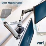 Vari Dual Monitor Arm - VESA Monitor Mount w/ 360 Degree Adjustment - Monitors up to 27 inches, 19.8 lbs - Double Monitor Arms with Full Adjustability - Computer Monitor Stand for Home or Office - Image 5