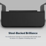 Vari Steel Under Desk Storage Organizer with Drawer - Slim Hanging File Storage Shelf and Stationary Tray - Easy Assembly - Home Office VariDesk Accessory - Black, 13.39" x1 9.29" x 9.45" - Image 7