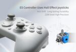 GuliKit ES Wireless PC Controller –3.25ms Low Latency,Hall Effect Joysticks | For PC/Steam/Switch/Android/iOS, Anti-Drift/Anti-Snapback,Switch 2 Wakeup,Gyro Motion Aim,30H Battery, Hall Trigger - Image 6