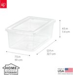 IRIS USA 20-Pack 6 Qt Storage Bins with Lids, Clear, Stackable | Ideal for shoes, crafts, office supplies and pantry items, nestable design, transparent design makes contents easy to find - Image 3