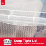 IRIS USA 20-Pack 6 Qt Storage Bins with Lids, Clear, Stackable | Ideal for shoes, crafts, office supplies and pantry items, nestable design, transparent design makes contents easy to find - Image 6