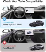 Wigoo for Tesla Model Y Rear Center Console Organizer | Partitioned Storage, Stable Installation, Backseat Storage Box, for Model Y 2020~2025, Not for Juniper - Image 7