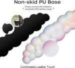 JIKIOU Upgrade Leather Cloud Wrist Rest for Keyboard and Mouse & Cup Pad | Wish Gift-Cute Cloud Shape, Comfortable and don’t Irritate to Skin, Non-Slip PU Base,Soft Memory Foam filled for Pain Relief - Image 6
