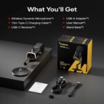 MAONO PD100W Wireless Dynamic Gaming Microphone for PC with USB-C Receiver | One-Click Noise Reduction,Custom RGB,Mute,Monitoring, Companion App,Wireless Desktop Mic for Creator, Stream, Podcast, Black - Image 9