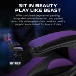 RESPAWN 3085 Gaming Chair, Ergonomic Office Chair, Headrest, Flip-Up Arms | Flip-up arms save space, while lumbar support and 360° swivel deliver comfort for gaming, work and streaming. - Image 6