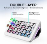 TreasLin/VSDinside Stream Dock XL Advanced Studio Controller, 32 Macro Keys, Trigger Actions in Apps and Software Like OBS, Twitch, YouTube and More, Works with Mac and PC, Stream Controller XL White - Image 3