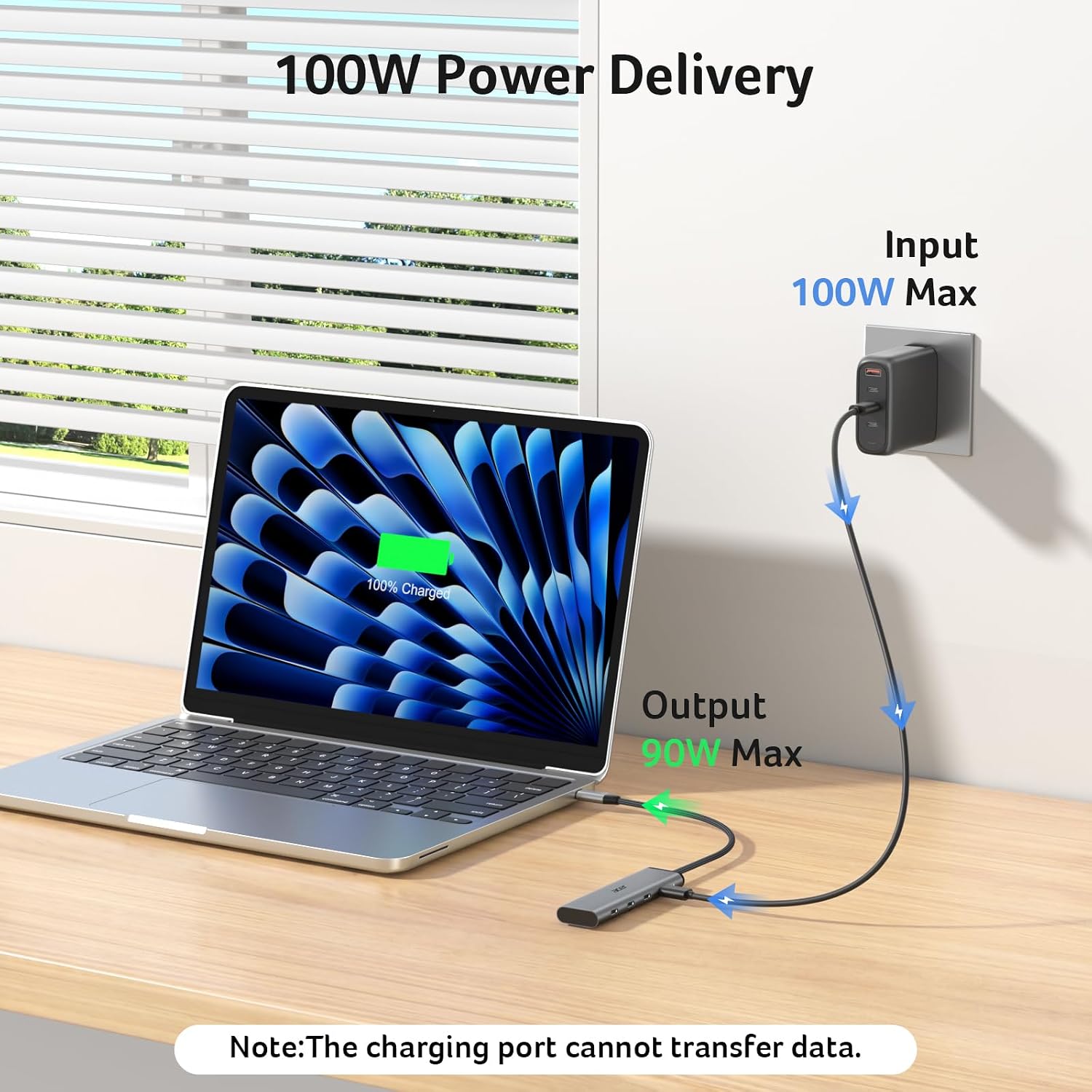 Acer 10Gbps USB C Hub with 4K@60Hz USB-C Display Output for Laptop | 4 Port USBC Splitter with 100W PD Port, 2*USB-C 3.2 Data, USB C Dongle for MacBook Neo/Pro/Air, iPad Pro and Type-C Devices - Image 7