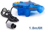 miadore 4 Pack Classic 64 Controller, Wired N64 Controllers with Upgraded Joystick (Non PC USB Version) (Black/Clear Green/Clear Blue/Clear Orange) - Image 6