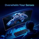 KTC 32 inch 240Hz Curved Gaming Monitor, 1080P Curved Monitor 1ms, H32S17F | 1500R, Adaptive Sync, HDR10, 125%sRGB, HDMI 2.0 x2 & DP1.4 x1, VESA, Tilt Adjustable, for Xbox PS5 Switch, Black - Image 3