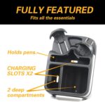 Universal Big Center Console for Cars, Trucks, Minivans, SUVs, Car Console Organizer with 2 Adjustable Cup Holders, Seatbelt for Secure Hold Car Seat Organizer, Truck Floor Console - Image 5