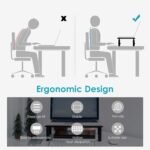 2 Pack Monitor Riser Desktop Stand Flat Screen TV Monitor Stand Riser | 3 Height Adjustable PC Stand with Mesh Platform Sturdy Metal Laptop Computer Monitor Stand Shelf for Printer, iMac - Image 4