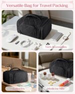 Marscamd Cable Organizer Bag for Travel Cords & Chargers, Black | Fits Tech Accessories & Electronics, Storage Pouch for Home or Travel - Image 6