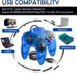 miadore 2 Packs USB Retro Controllers for N64 Gaming, PC Classic N64 Game Pad Joypad for Windows PC MAC Raspberry Pi - Image 3