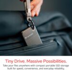 Verbatim Pocket 512GB External SSD USB 3.2 Gen 2 Up to 1000MB/s Portable External Solid State Drive with Convenient Keyring and Cable Holder, Compatible with PC, Mac, PS5, Xbox, iPhone - Image 3