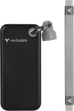 Verbatim Pocket 512GB External SSD USB 3.2 Gen 2 Up to 1000MB/s Portable External Solid State Drive with Convenient Keyring and Cable Holder, Compatible with PC, Mac, PS5, Xbox, iPhone - Image 7