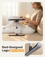 SAIJI Height & Angle Adjustable Lap Desk Laptop Stand for Bed | LightWeight Foldable Portable Laptop Table for Couch Sofa Chair Floor - Image 3