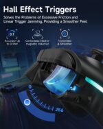EasySMX X15 Wireless PC Controller for Gaming, Hall Effect Joysticks | 2 Back Buttons, 1000mah Battery, Gamepad for Windows PC, Steam, Switch, Android, Black - Image 6