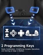 EasySMX X15 Wireless PC Controller for Gaming, Hall Effect Joysticks | 2 Back Buttons, 1000mah Battery, Gamepad for Windows PC, Steam, Switch, Android, Black - Image 7
