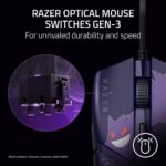 Razer Cobra Wired Gaming Mouse, 58g Lightweight, Pokemon Gengar Edition | Gen-3 Optical Switches, Chroma RGB Lighting Underglow, 8500 DPI Optical Sensor, 100% PTFE Mouse Feet, Speedflex Cable - Image 3