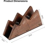 Solid Wood Controller Stand Dual Gaming Controller Holder for Desk | Fits Xbox Series X/S, Xbox One, PS5, Switch Pro - Gamer Gift for Men Desk Accessories Walnut - Image 7