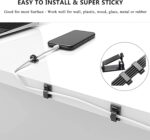 N NOROCME 192 PCS Cable Management Kit 4 Wire Organizer Sleeve | 11 Cable Holder,35Cord Clips 10+2 Roll Cable Organizer Straps,100 Fastening Cable Ties,for Computer TV Under Desk - Image 9