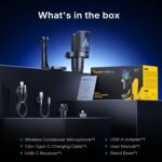 MAONO DGM20W Wireless Gaming Microphone for PC & Smartphones | USB-C Receiver, Clear Voice, Noise Reduction, Software Control, Custom RGB, Mute, Desk Stand, for Creators, Discord Streaming - Image 9