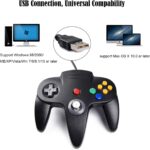 miadore 2 Pack USB Wired N64 Controller, Classic N64 PC Gamepad Joystick Controller for Windows PC MAC Linux Raspberry Pi 3 (Black/Gray) - Image 6
