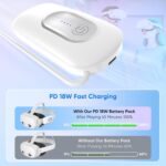 YUANHOT Battery Pack for Meta Quest 3/3S/2, 20000mWh VR Power Bank, 2-Pack | 18W Fast Charger, Lightweight VR Charger, Extended 3.3X Playtime, Compatible with Oculus Quest Original & Elite Headset Strap - Image 5