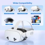 YUANHOT Battery Pack for Meta Quest 3/3S/2, 20000mWh VR Power Bank, 2-Pack | 18W Fast Charger, Lightweight VR Charger, Extended 3.3X Playtime, Compatible with Oculus Quest Original & Elite Headset Strap - Image 6