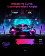 KTC 32 inch 240Hz Curved Gaming Monitor, 2K 1440P Computer Monitor,H32S25E | QHD PC Monitors Gamer 1000R, 1ms MPRT, 4000:1 Contrast, 122%sRGB, Adaptive Sync, HDMI Display Port, Tiltable, VESA Mount - Image 3