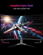 KTC 32 inch 240Hz Curved Gaming Monitor, 2K 1440P Computer Monitor,H32S25E | QHD PC Monitors Gamer 1000R, 1ms MPRT, 4000:1 Contrast, 122%sRGB, Adaptive Sync, HDMI Display Port, Tiltable, VESA Mount - Image 6