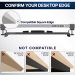 VIVO Black Extra Large 34 x 11 in Under Desk Keyboard Tray, MOUNT-KB15EB | Keyboard Tray for Typing, Slide Out Platform, Extra Sturdy C-Clamp Mount System, Computer Drawer, Black Frame - Image 7