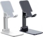 Meetuo 2 Pcs Cell Phone Stand for Desk Adjustable Desktop Phone Holder | Adjustable Angle Height, Fully Foldable&Portable, Compatible with iPhone 17/16/15/14/13/12/Smartphones - Image 8